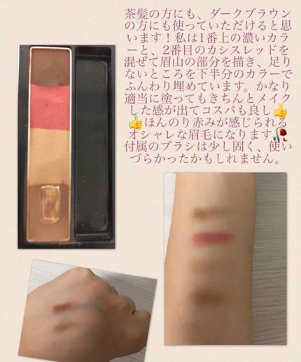 リシェ カラーリング アイブロウパウダー/Visée/パウダーアイブロウを使ったクチコミ(2枚目)