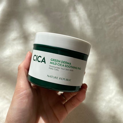 グリーンダーマCICAエッセンシャルパッド/ネイチャーリパブリック/トナーパッドを使ったクチコミ(1枚目)