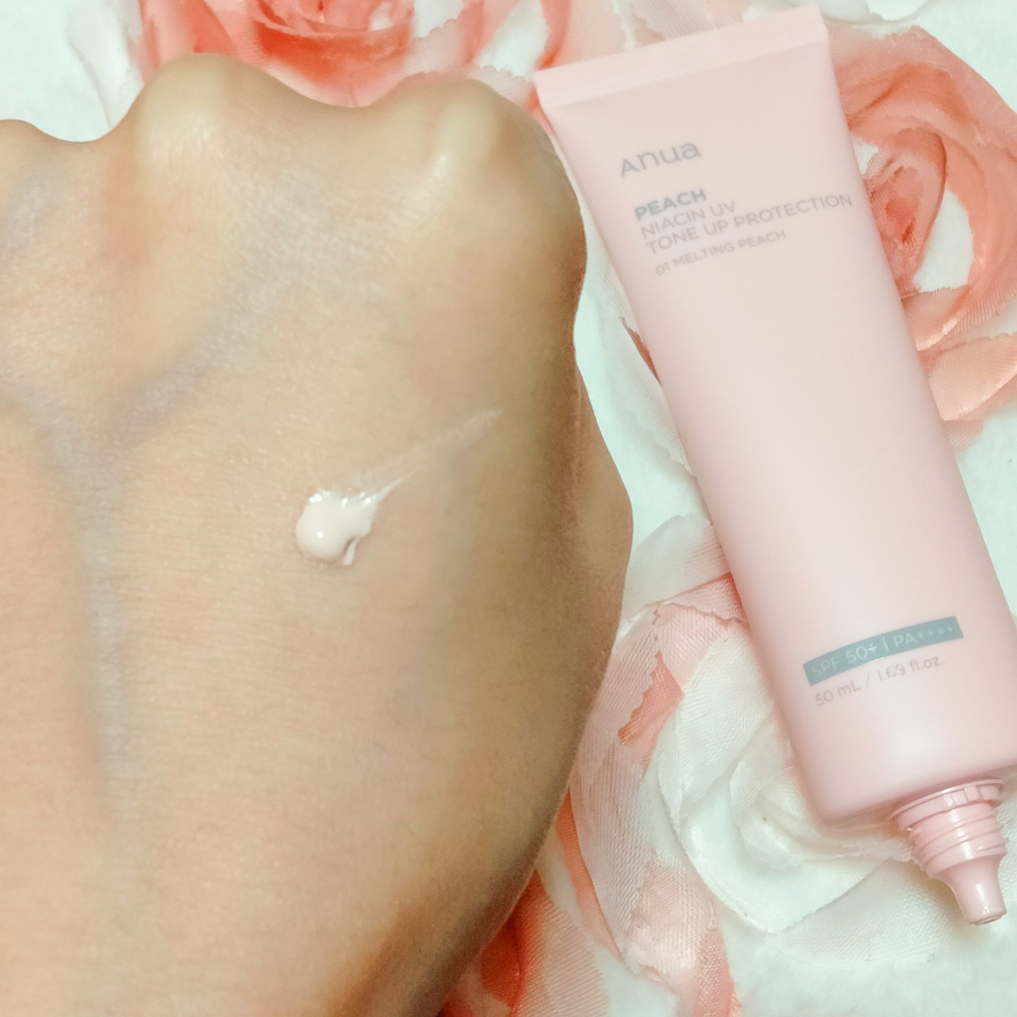 桃ナイアシン UVトーンアッププロテクション/Anua/化粧下地を使ったクチコミ（2枚目）