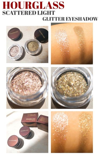 HOURGLASS  Scattered Light Glitter Eyeshadow/HOURGLASS/ジェル・クリームアイシャドウを使ったクチコミ（1枚目）