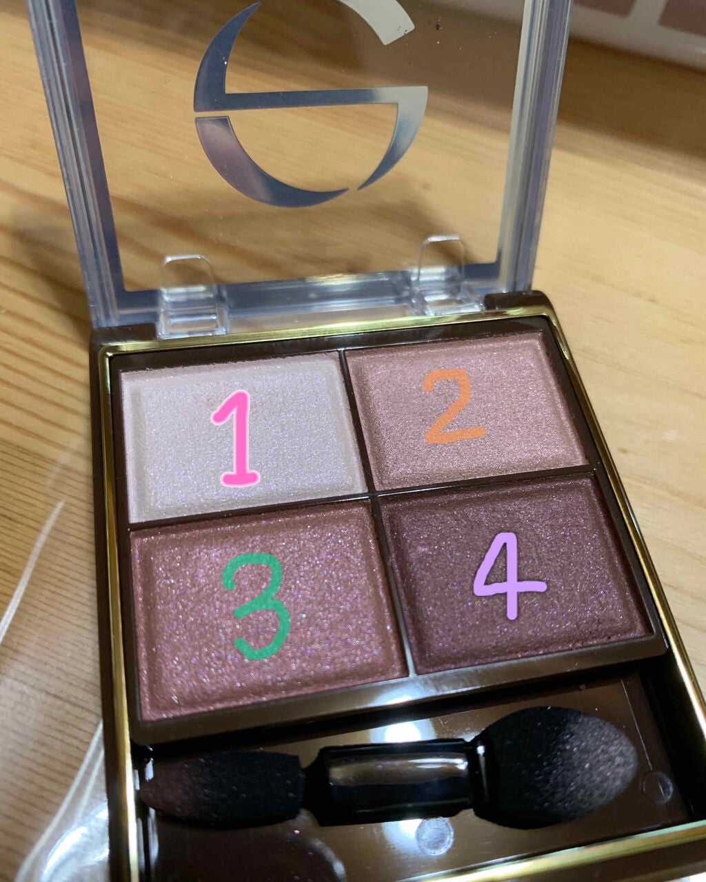 スキニーリッチシャドウ/excel/アイシャドウパレットを使ったクチコミ(3枚目)