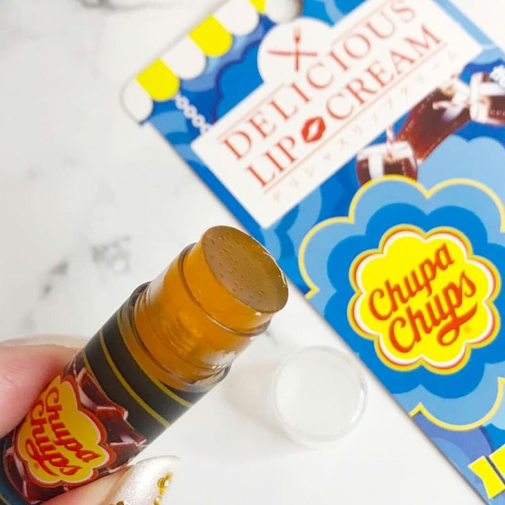 デリシャスリップクリーム Chupa Chups（チュッパチャプス）/デリシャスリップクリーム/リップクリームを使ったクチコミ（3枚目）