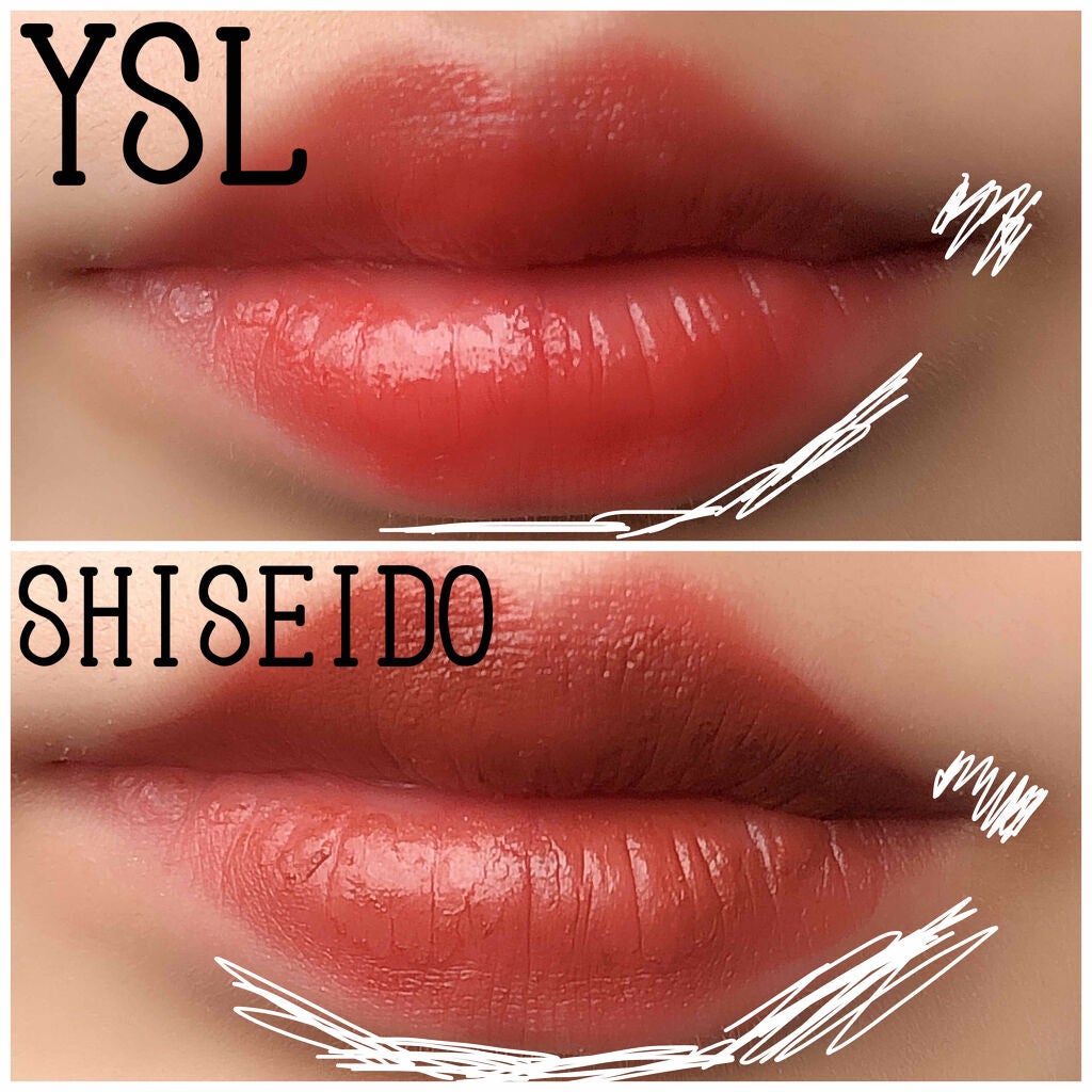 ルージュ ヴォリュプテ シャイン/YVES SAINT LAURENT BEAUTE/口紅を使ったクチコミ(5枚目)