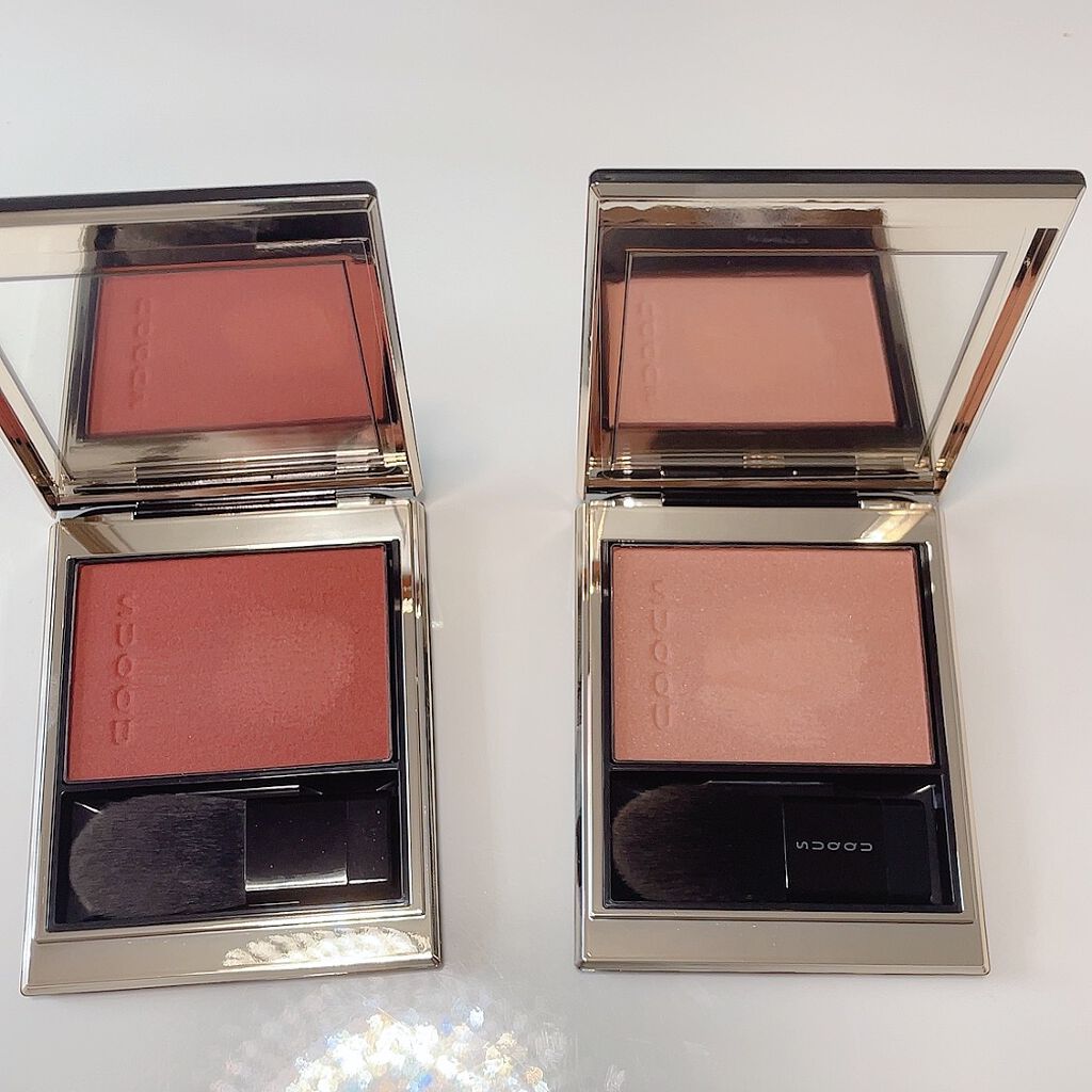 メルティング パウダー ブラッシュ 04 澄色/SUQQU/パウダーチークを使ったクチコミ（2枚目）