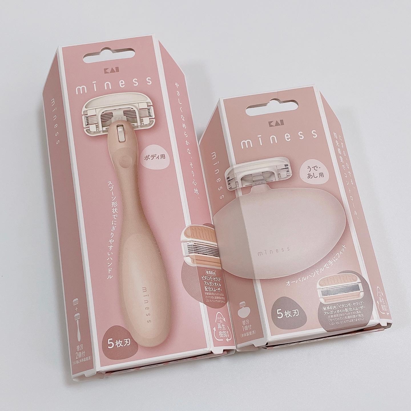 miness ボディ用カミソリ 替刃2個付/貝印/シェーバーを使ったクチコミ（1枚目）