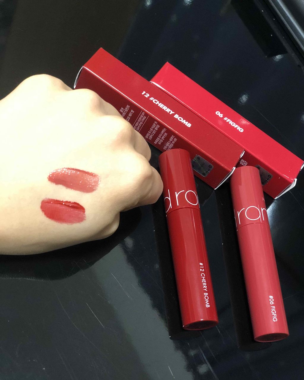 ジューシーラスティングティント/rom&nd/リップティントを使ったクチコミ（2枚目）