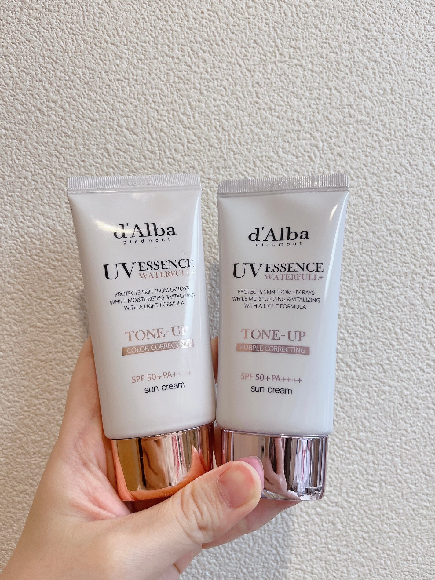 ダルバ ウォータフル トーンアップ サンクリーム(パープル)/ダルバ/日焼け止めクリームを使ったクチコミ(1枚目)