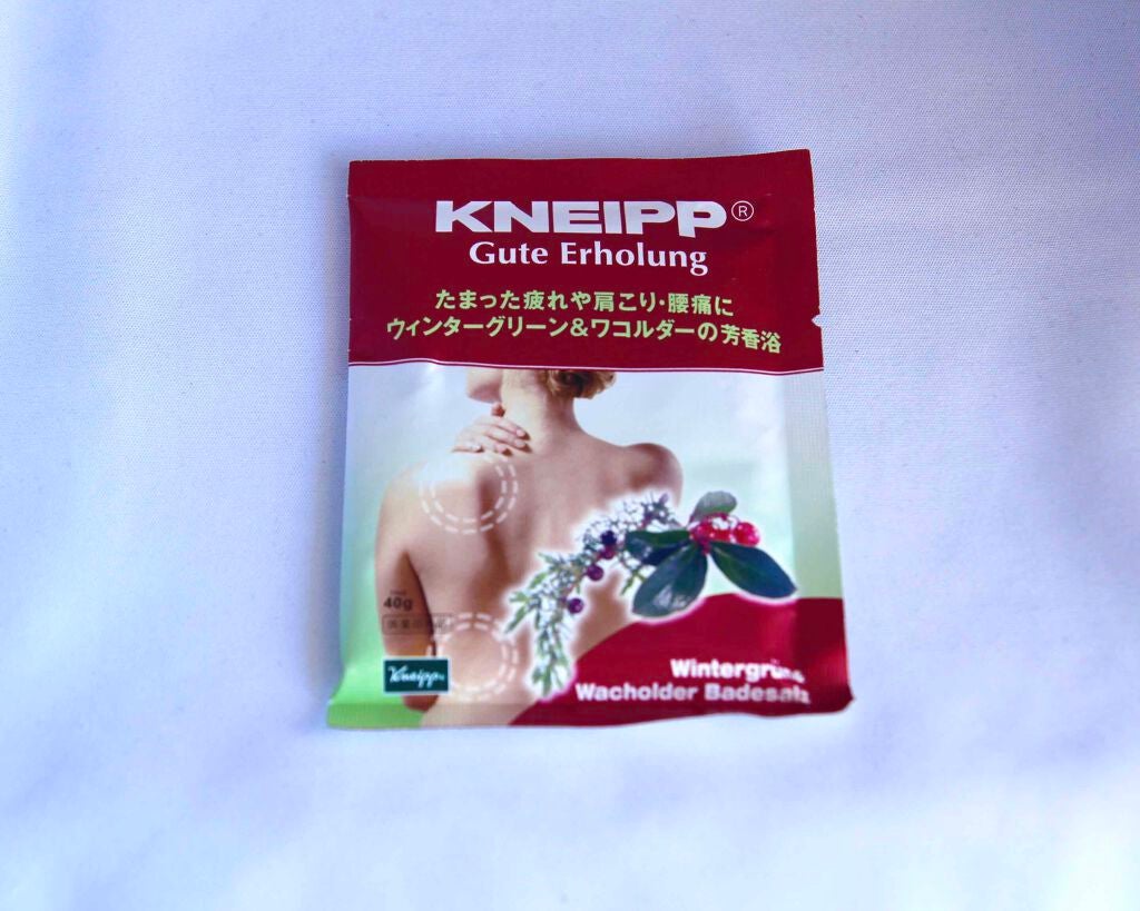 クナイプ グーテエアホールング バスソルト ウィンターグリーン&ワコルダーの香り/クナイプ/無機塩系入浴剤を使ったクチコミ(1枚目)