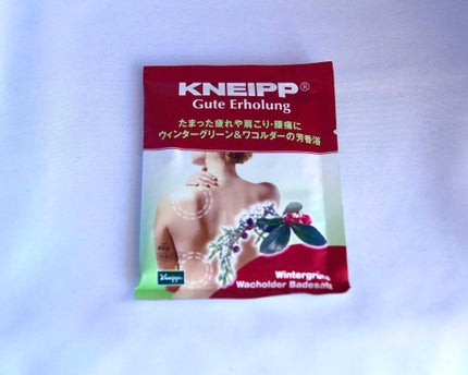 クナイプ グーテエアホールング バスソルト ウィンターグリーン&ワコルダーの香り/クナイプ/無機塩系入浴剤を使ったクチコミ(1枚目)