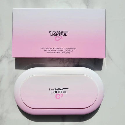 ライトフル C3 ナチュラル シルク パウダーファンデーション/M・A・C/パウダーファンデーションを使ったクチコミ(3枚目)