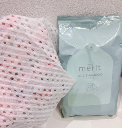 メリット ドライシャンプーシート すっきり爽快タイプ/メリット/ドライシャンプーを使ったクチコミ(1枚目)