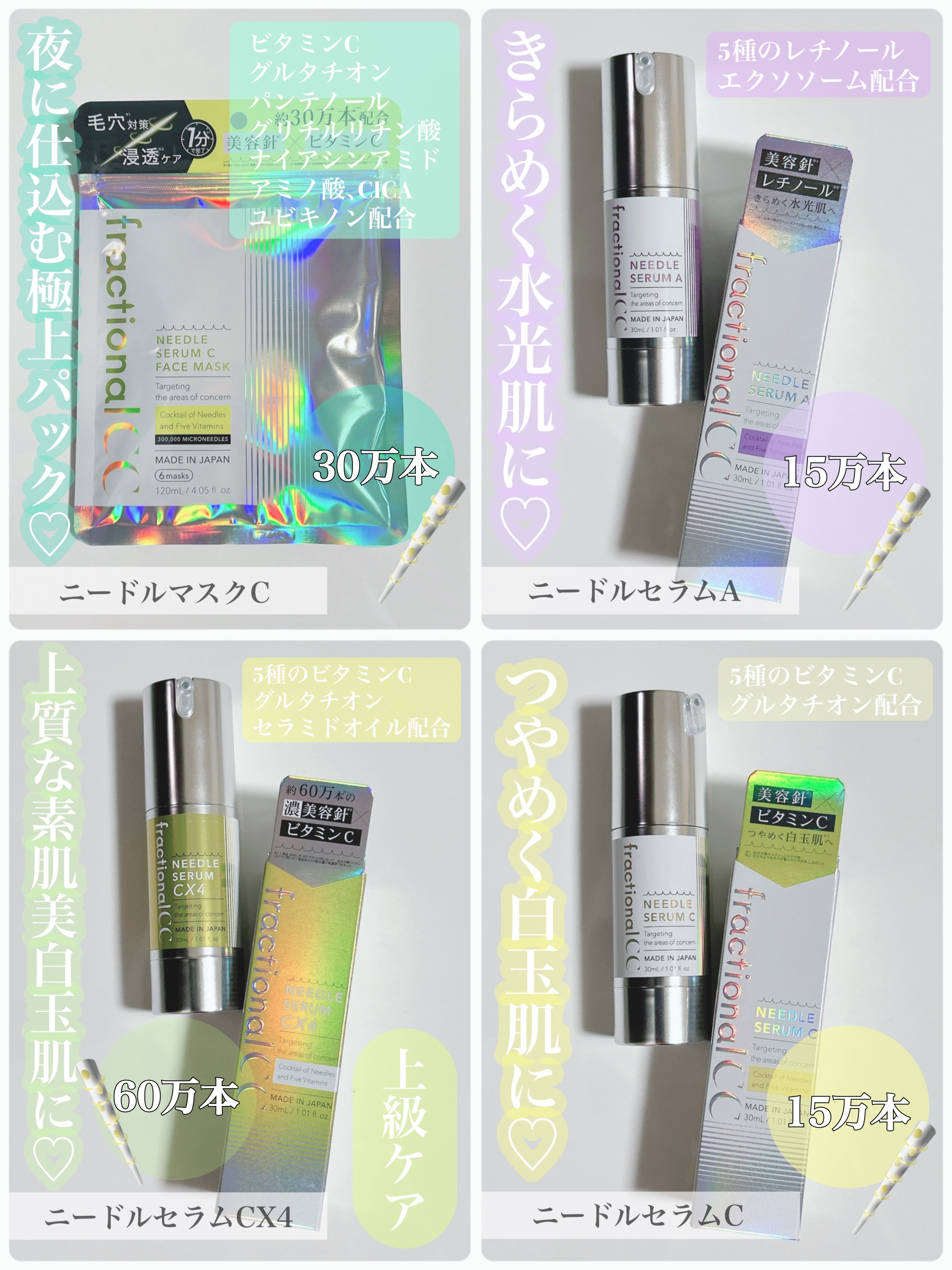 フラクショナルCC　ニードルマスクＣ/fractionalCC/シートマスク・パックを使ったクチコミ（2枚目）