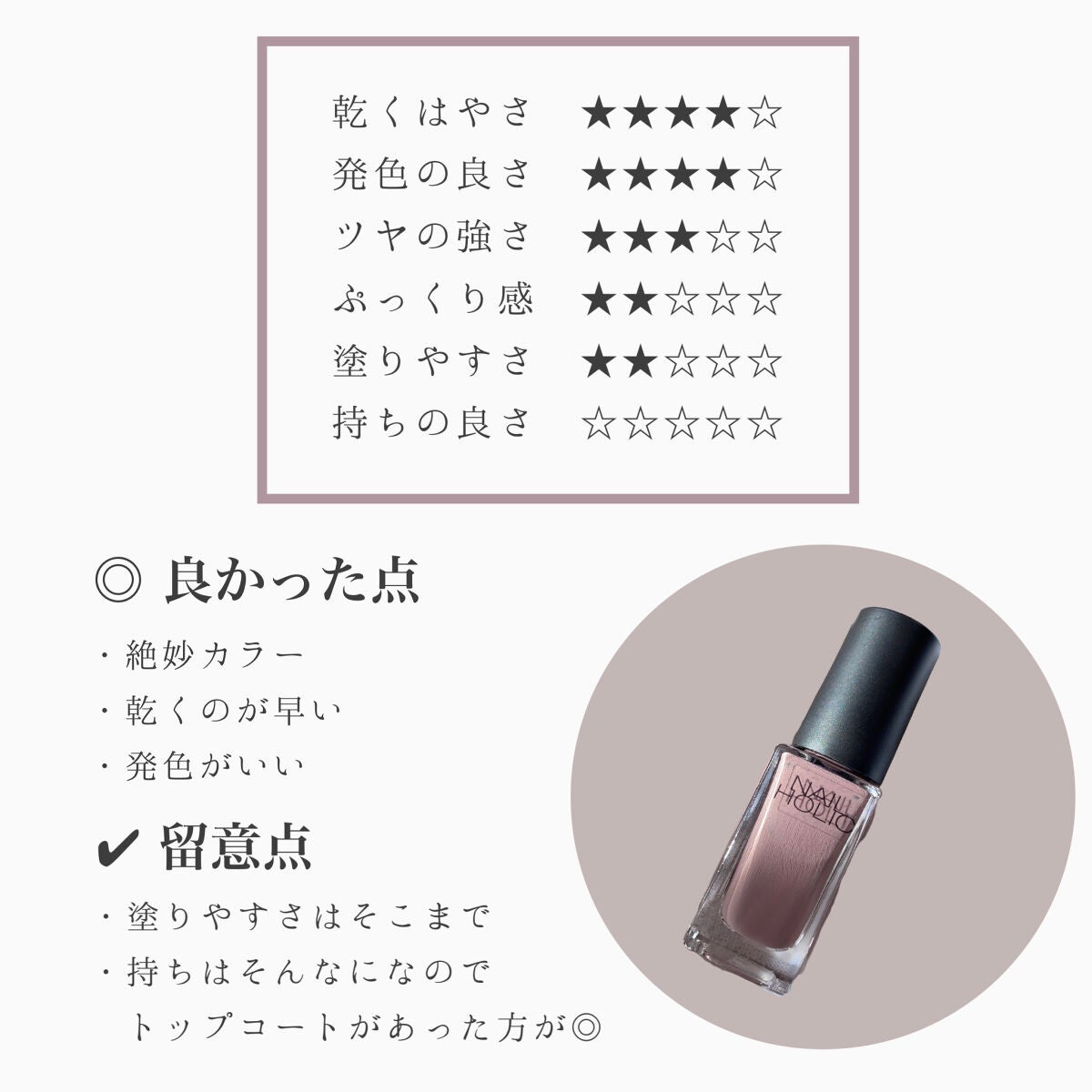 ネイルホリック Mode color/ネイルホリック/マニキュアを使ったクチコミ(3枚目)