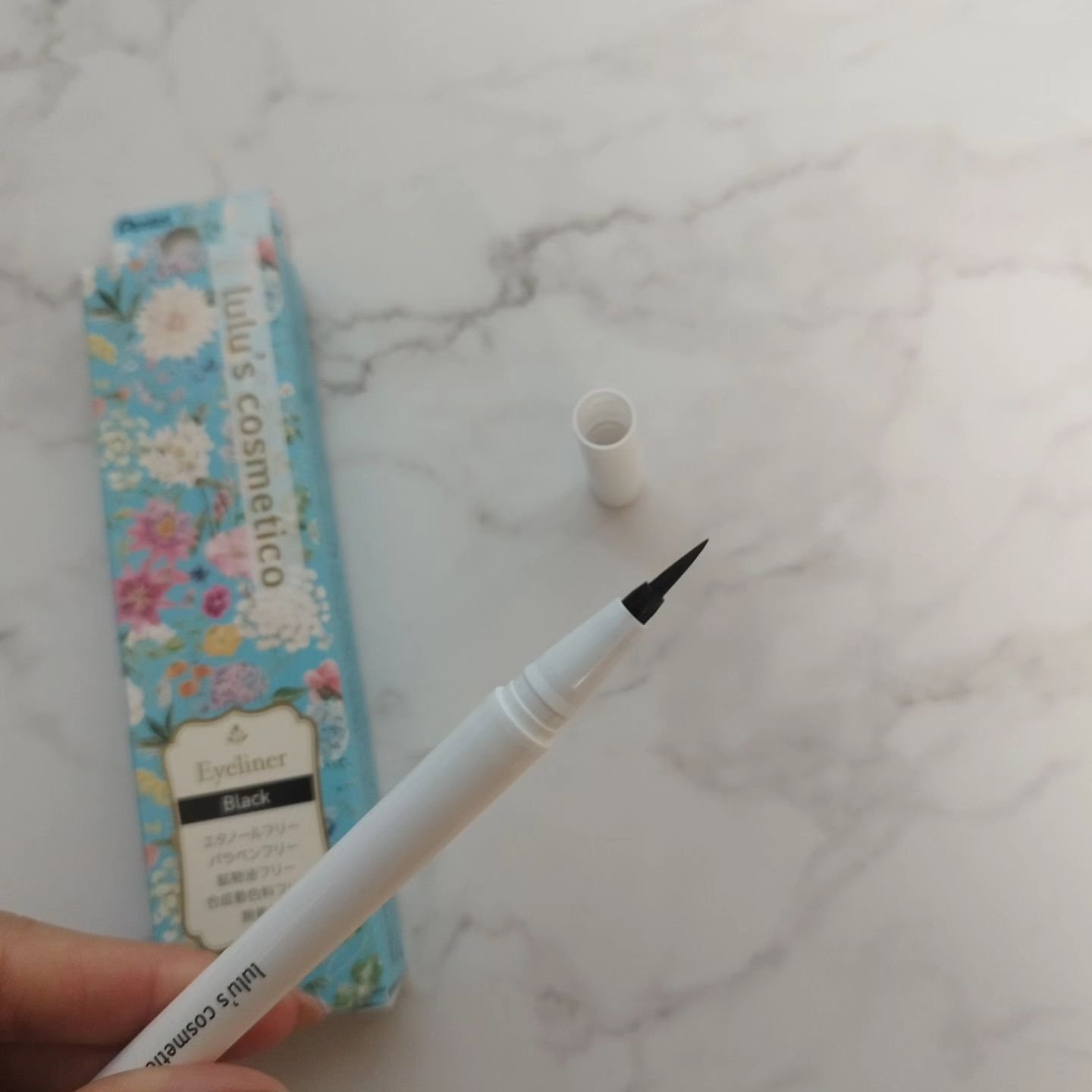 リキッドアイライナー ブラック/ルルズコスメティコ/リキッドアイライナーを使ったクチコミ（2枚目）