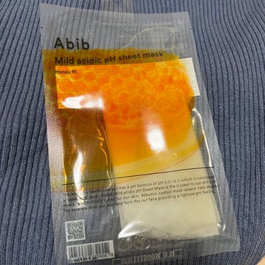 AbibMild  acidic pH sheet mask Honey fit

🌷＋🐝＝🍯 