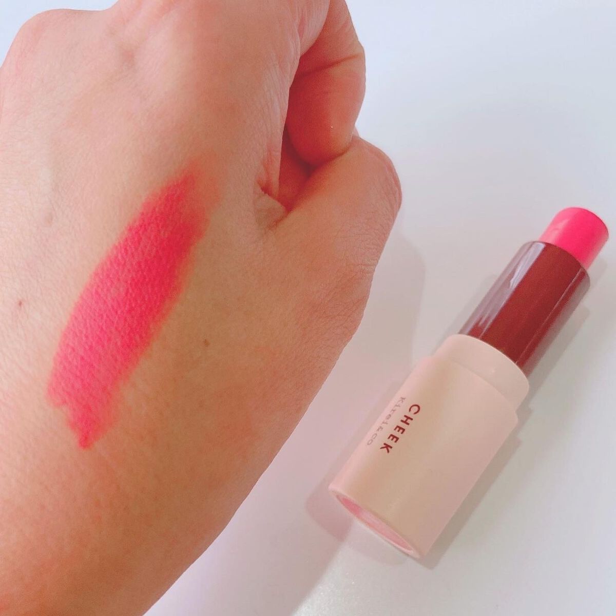 スティックチーク/Kirei&co./ジェル・クリームチークを使ったクチコミ（1枚目）