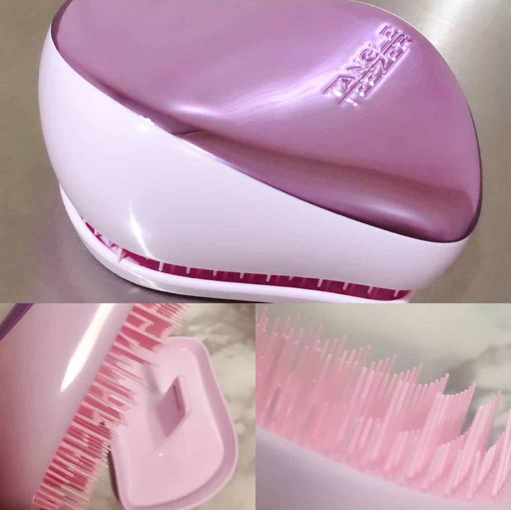 コンパクトスタイラー ライラッククローム/TANGLE TEEZER/ヘアブラシを使ったクチコミ（2枚目）