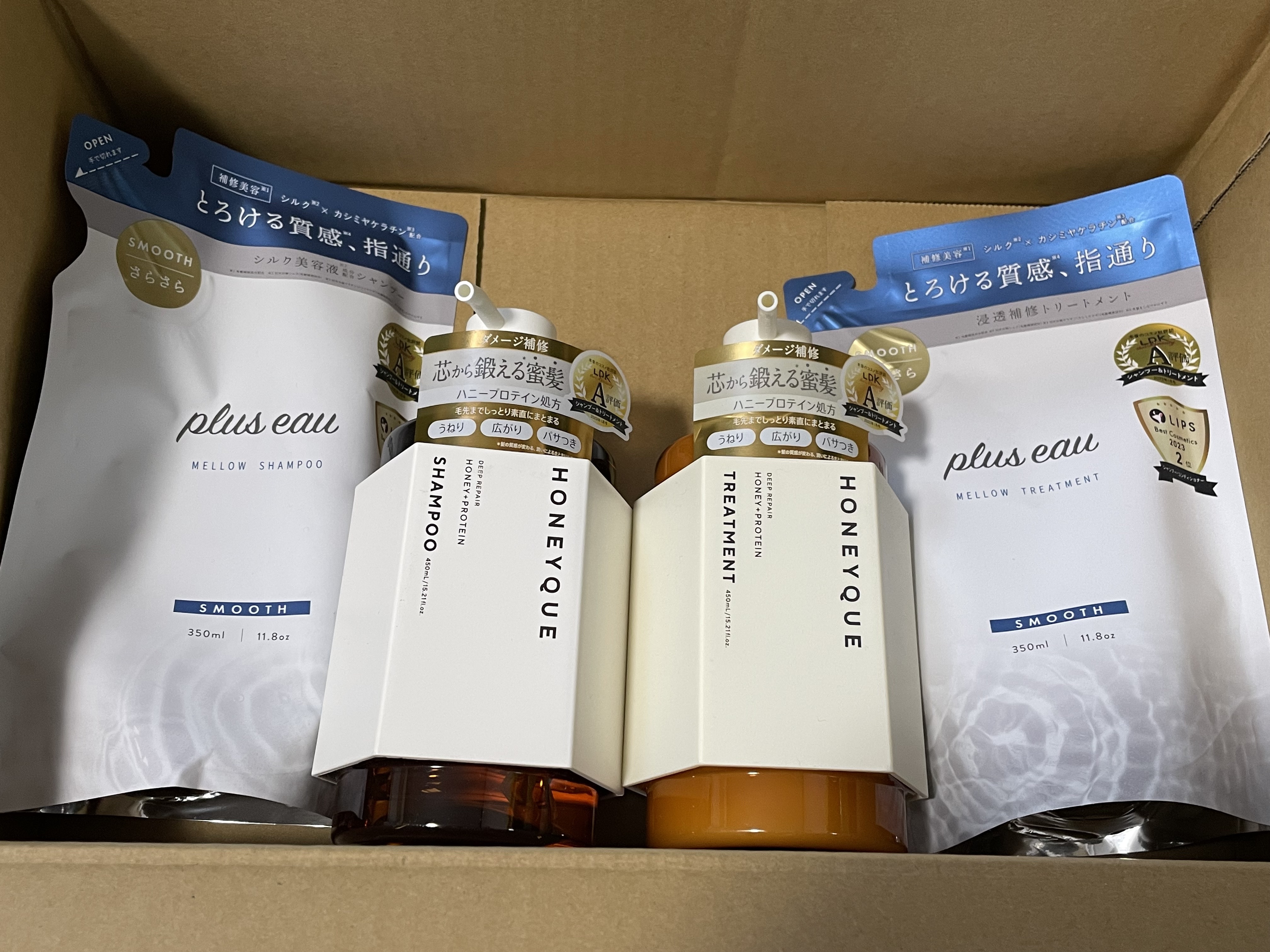 メロウシャンプー/メロウトリートメント/plus eau/市販シャンプーを使ったクチコミ（1枚目）