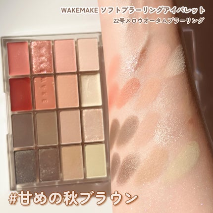 ソフトブラーリングアイパレット/wakemake/アイシャドウパレットを使ったクチコミ(8枚目)