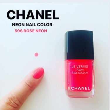 CHANEL ヴェルニ ネオンのクチコミ「
▪️CHANEL▪️
NEON NAIL COLOUR
: 596 ROSE NEON


.....」（1枚目）