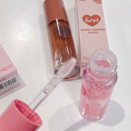 グラッシーコーティンググロス/&nd by rom&nd/リップグロスを使ったクチコミ(2枚目)