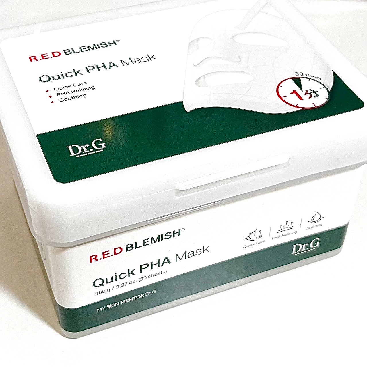 レッドブレミッシュクイックPHAシートマスク/Dr.G/シートマスク・パックを使ったクチコミ（1枚目）