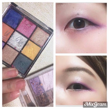 UR GLAM　BLOOMING EYE COLOR PALETTE/U R GLAM/パウダーアイシャドウを使ったクチコミ（1枚目）