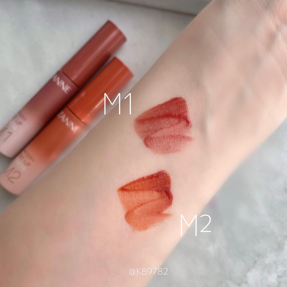 ウォータリーティントリップ マット/CEZANNE/リップティントを使ったクチコミ（2枚目）