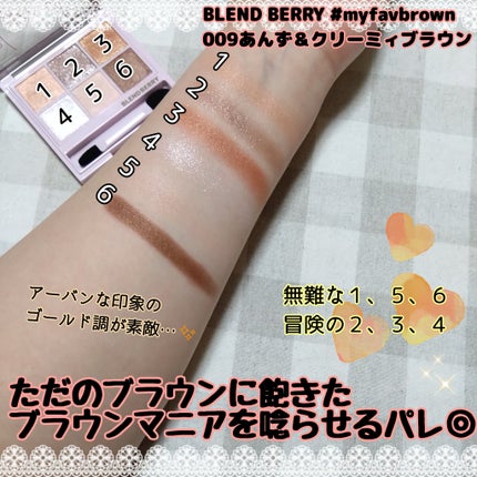 オーラクリエイション/BLEND BERRY/アイシャドウパレットを使ったクチコミ(7枚目)