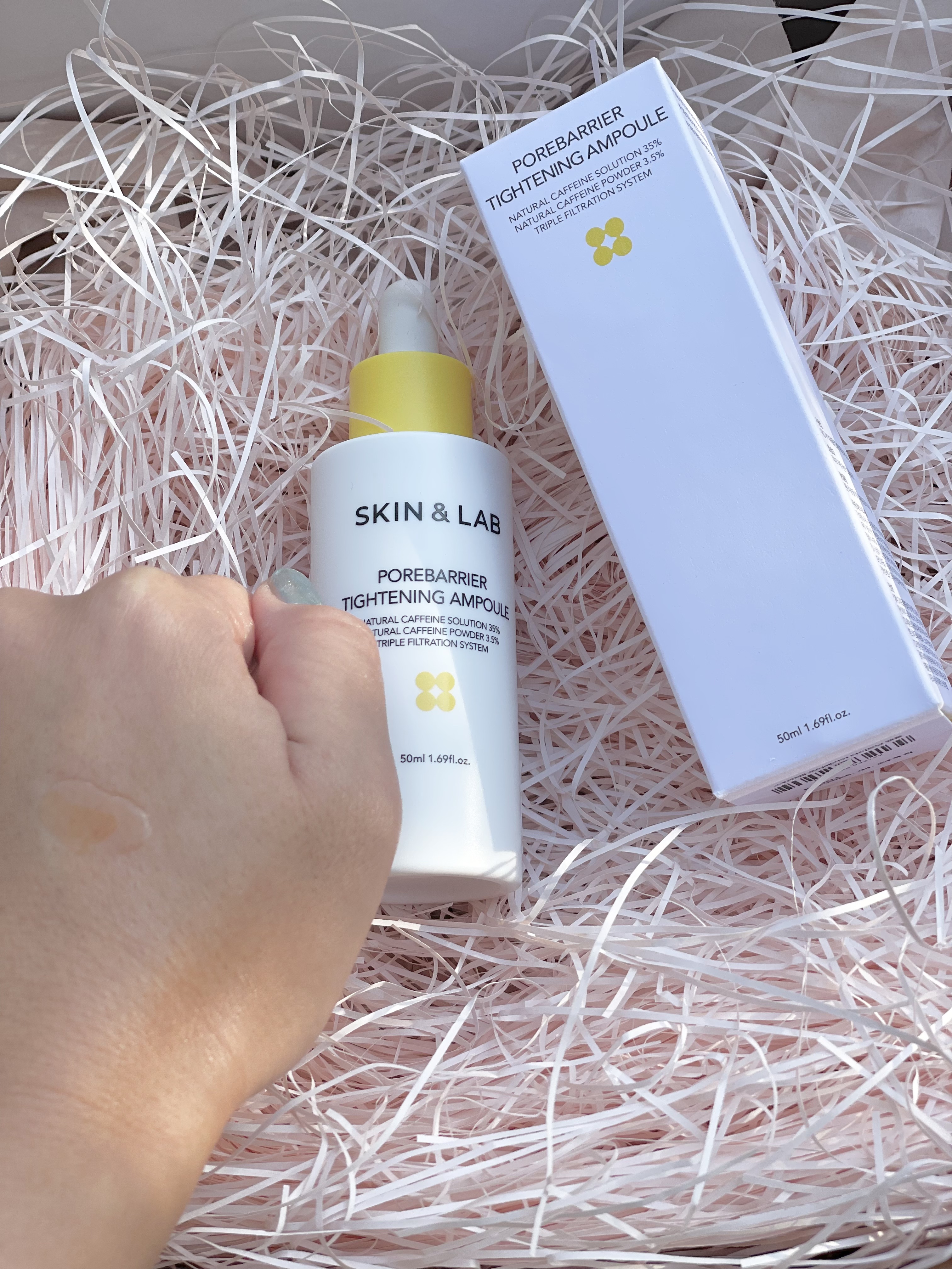 ポアバリアタイトニングアンプル/SKIN&LAB/美容液を使ったクチコミ（3枚目）