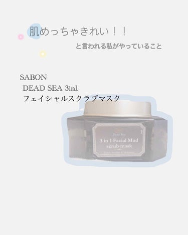 3in1 フェイシャル マッド スクラブ マスク/SABON/洗い流すパック・マスクを使ったクチコミ（1枚目）