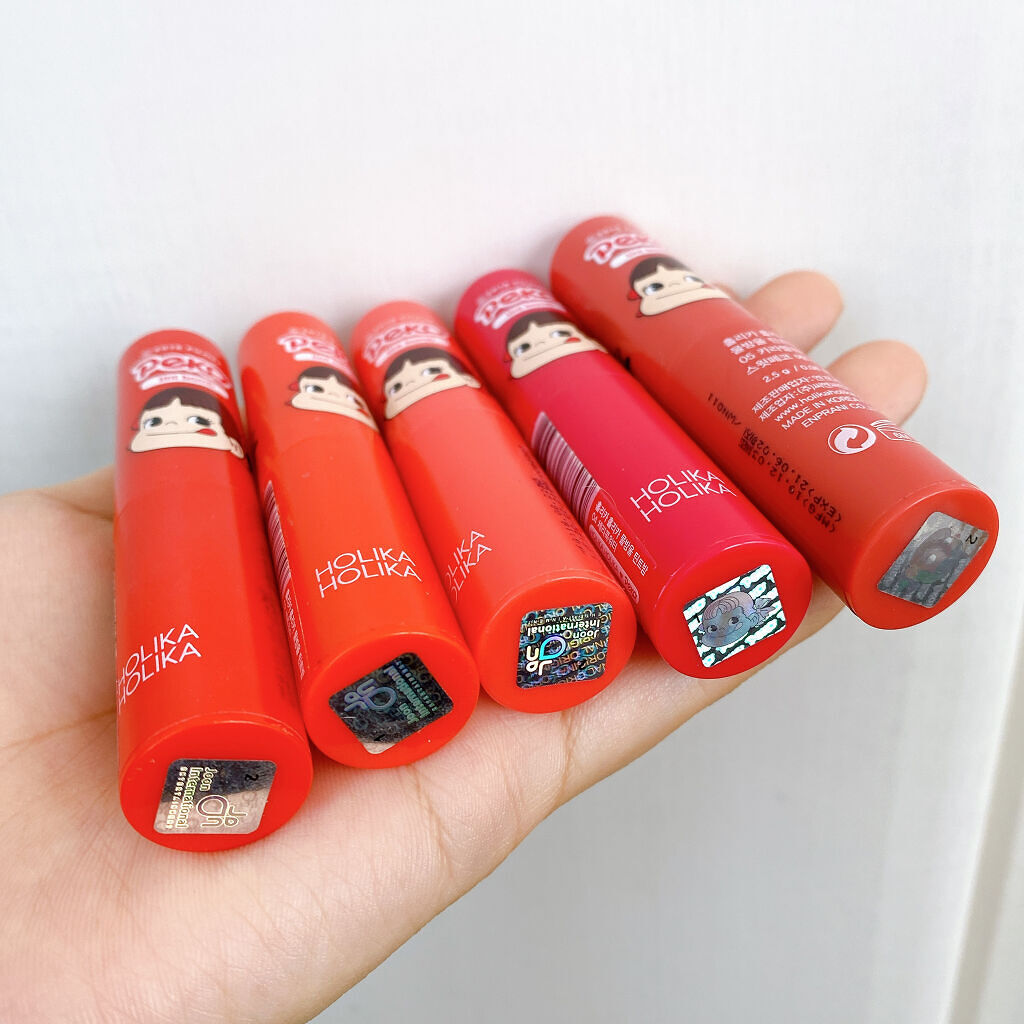 スイートペコエディション ウォータードロップ ティント バーム/HOLIKA HOLIKA/口紅を使ったクチコミ（3枚目）