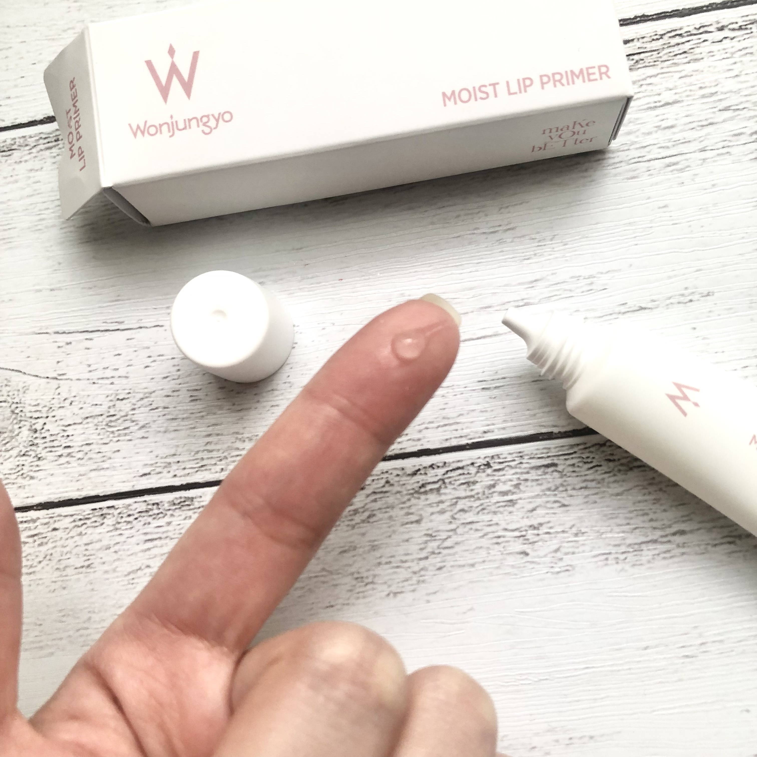 ウォンジョンヨ モイストリッププライマー　/Wonjungyo/リップオイルを使ったクチコミ（3枚目）
