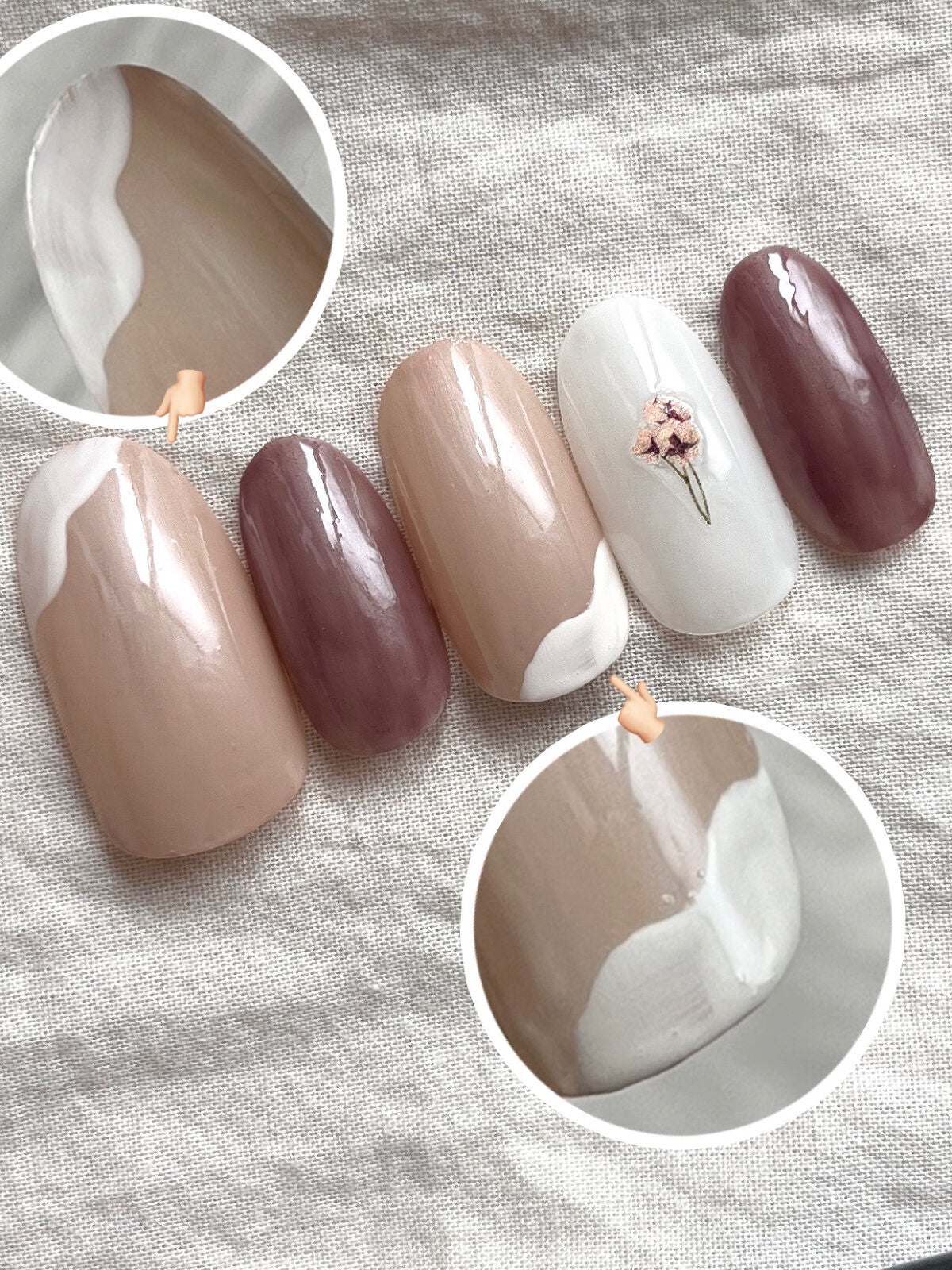 ネイルシール/セリア/ネイルシールを使ったクチコミ(5枚目)