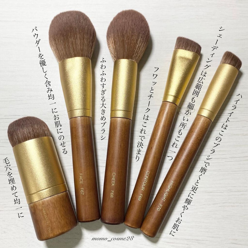 SIXPLUS X MARILYN 10本メイクアップブラシセット/SIXPLUS/メイクブラシを使ったクチコミ(2枚目)