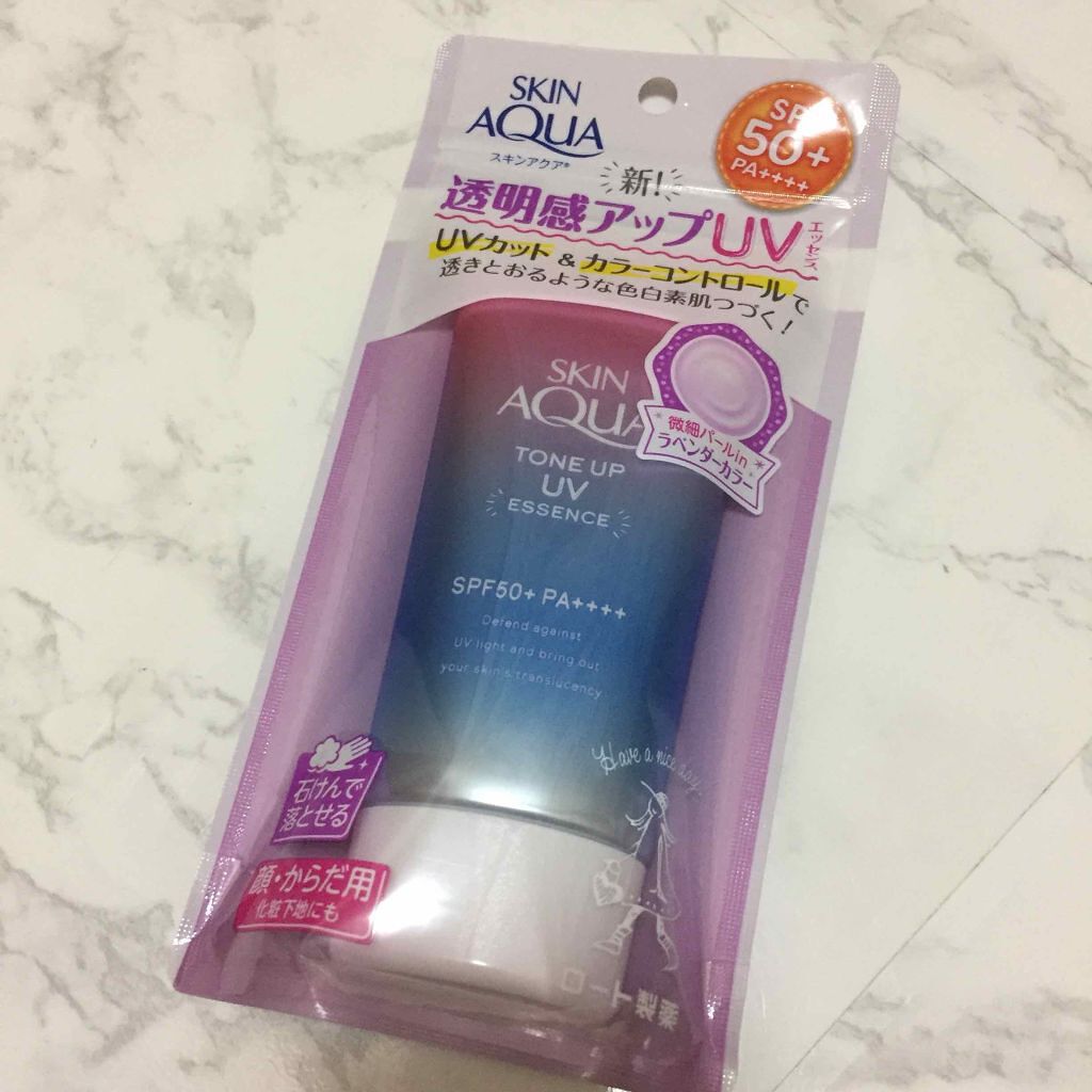 スキンアクア トーンアップUVエッセンス/スキンアクア/日焼け止めクリームを使ったクチコミ（1枚目）