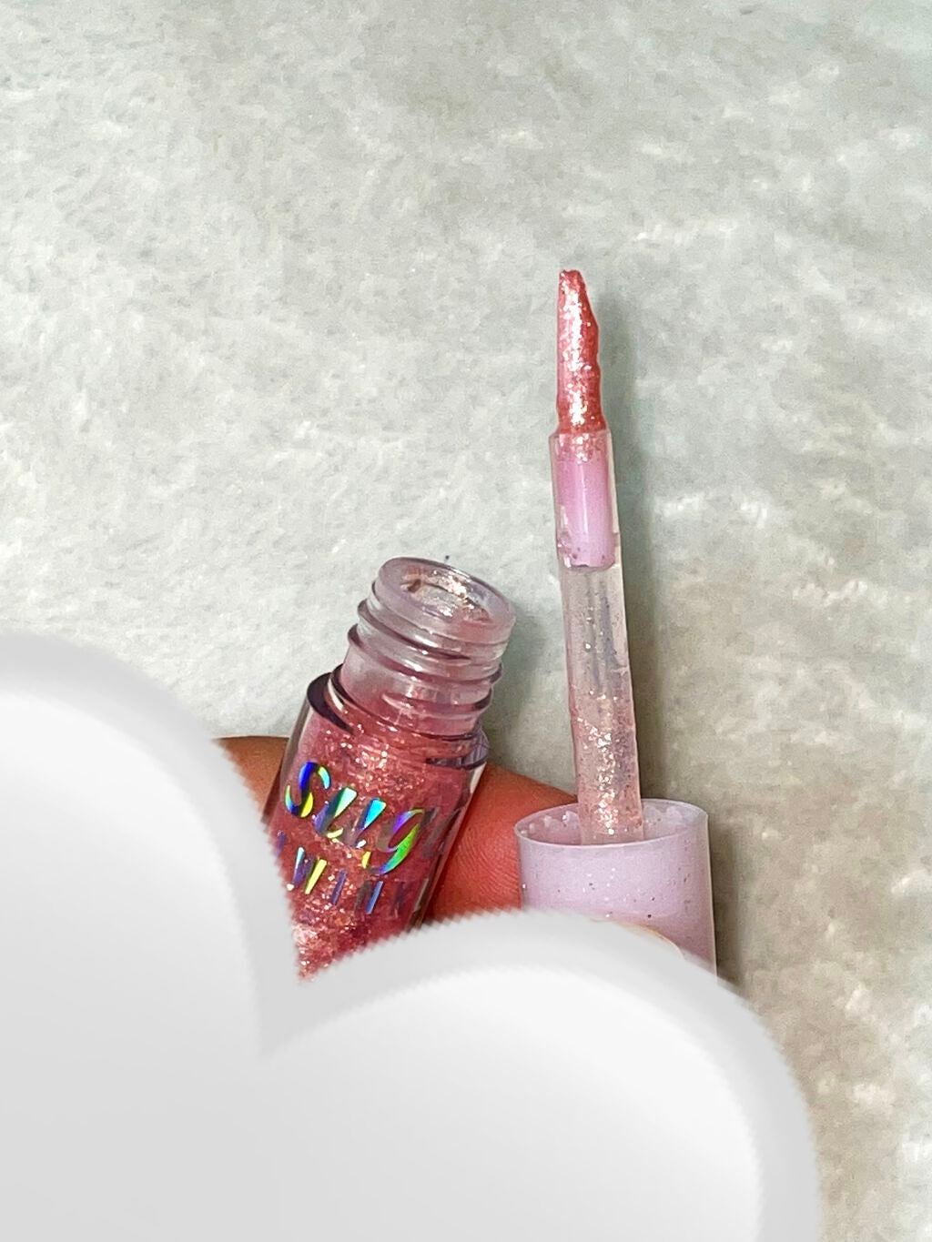 シュガー トゥインクル リキッド グリッター/PERIPERA/グリッターを使ったクチコミ(2枚目)