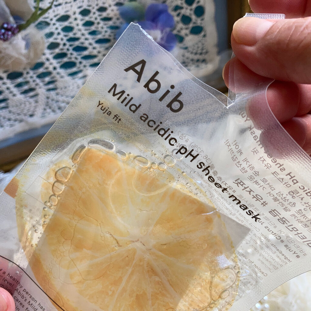 弱酸性pHシートマスク 柚子フィット/Abib /シートマスク・パックを使ったクチコミ（2枚目）