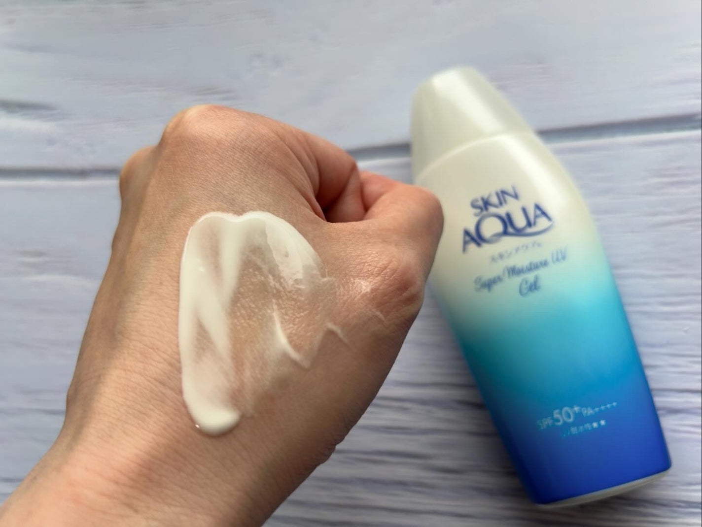 スキンアクア スーパーモイスチャージェル/スキンアクア/日焼け止めジェルを使ったクチコミ(3枚目)