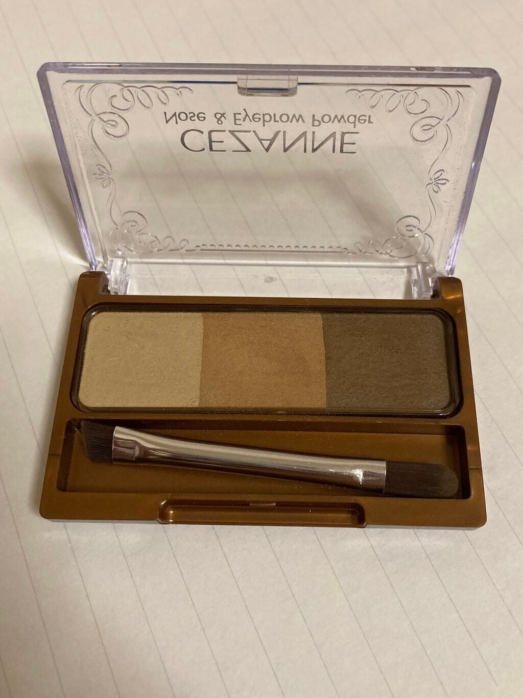 ノーズ&アイブロウパウダー/CEZANNE/パウダーアイブロウを使ったクチコミ(3枚目)