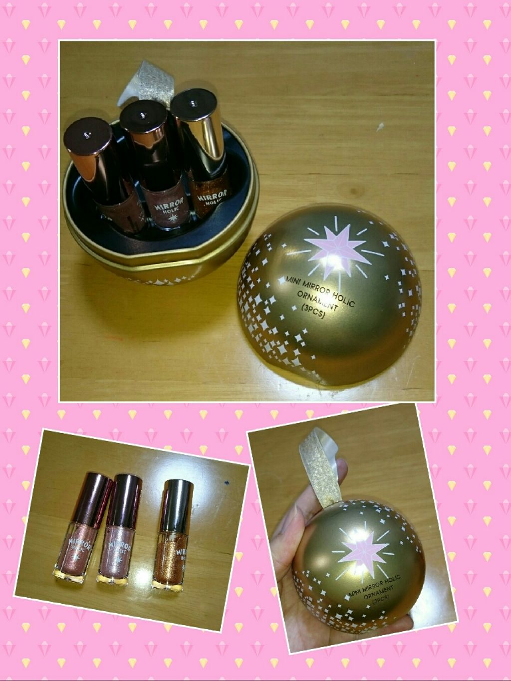 タイニートゥインクル ミラーホリックオーナメント/ETUDE/リキッドアイシャドウを使ったクチコミ（1枚目）