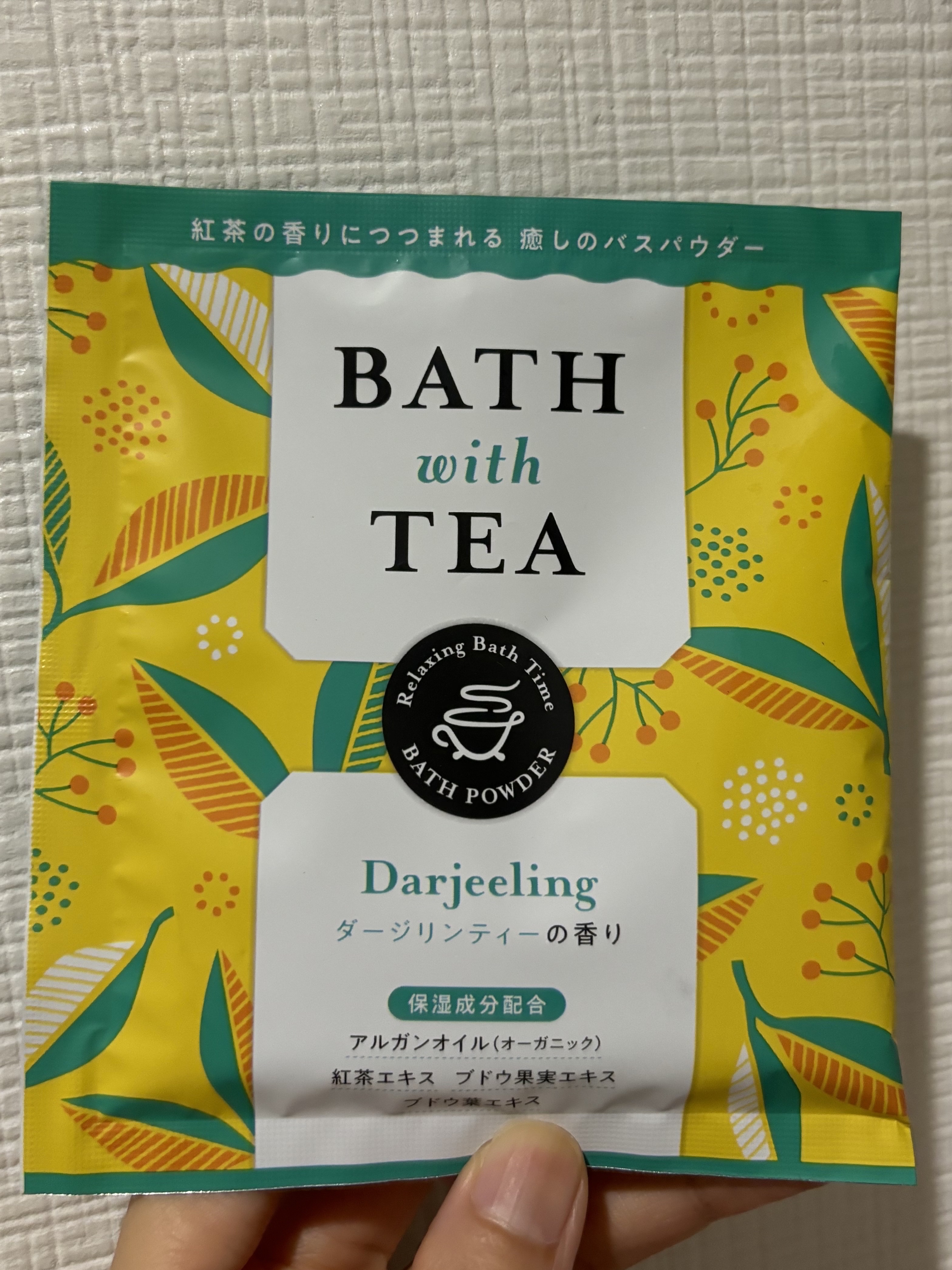 BATH with TEA ダージリンティーの香り/北陸化成/無機塩系入浴剤を使ったクチコミ（1枚目）