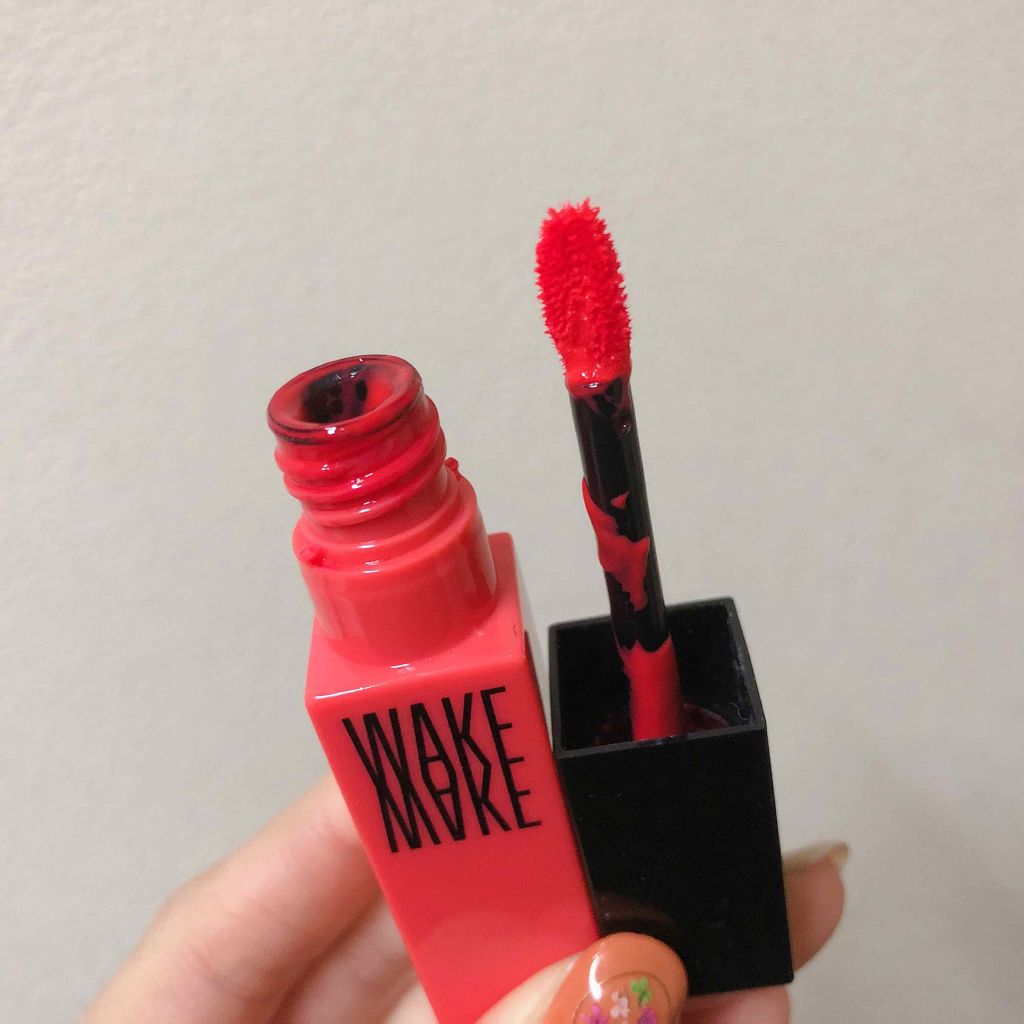 wakemake 水分トックティント 05 コーラルウォーター/wakemake/リップティントを使ったクチコミ（3枚目）