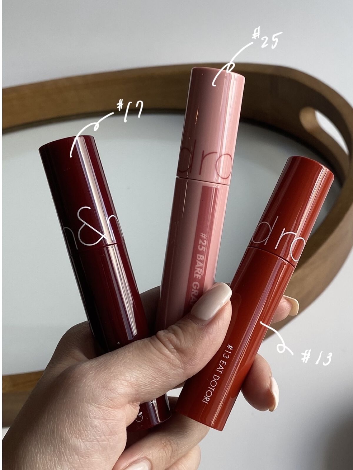 ジューシーラスティングティント/rom&nd/リップティントを使ったクチコミ（2枚目）