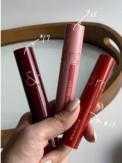 ジューシーラスティングティント/rom&nd/リップティントを使ったクチコミ(2枚目)