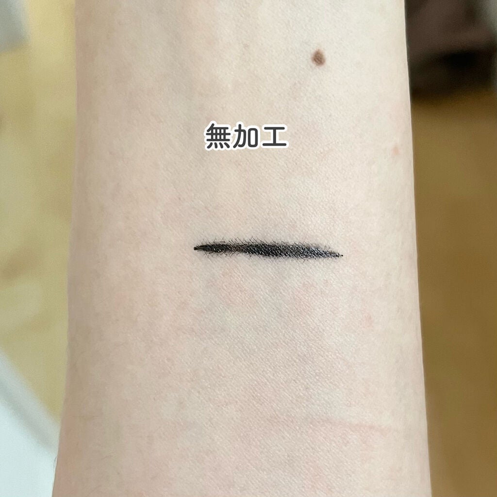 CHEER me COLOR リキッドアイライナー/セリア/リキッドアイライナーを使ったクチコミ(2枚目)