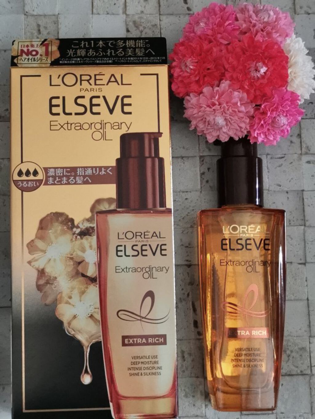 エルセーヴ エクストラオーディナリーオイル エクストラリッチ フィニッシュ/ロレアル パリ/ヘアオイルを使ったクチコミ(1枚目)