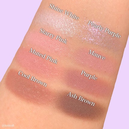 Laka New Level Eyeshadow Paletteのクチコミ「\LAKA新作パープルパレットが最高すぎる/
韓国コスメLAKAから発売されたばかりの
新作.....」(3枚目)