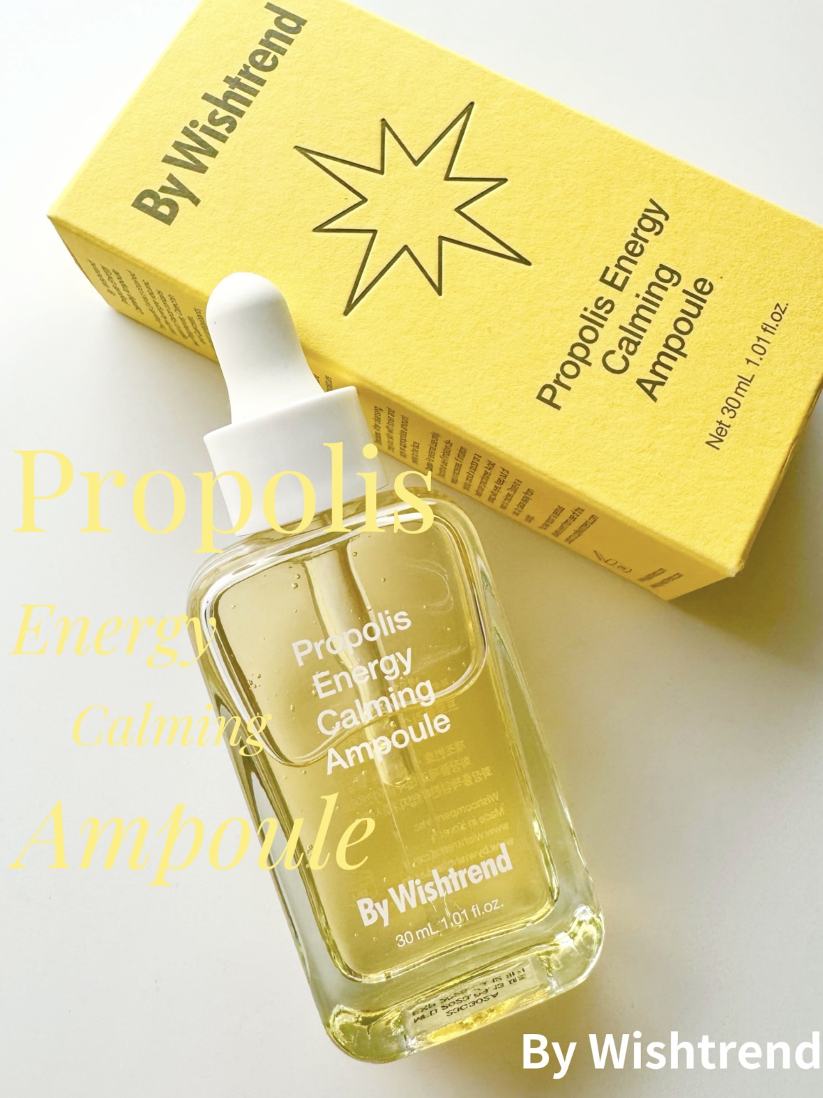 プロポリスエナジーカーミングアンプル/By Wishtrend/美容液を使ったクチコミ（1枚目）
