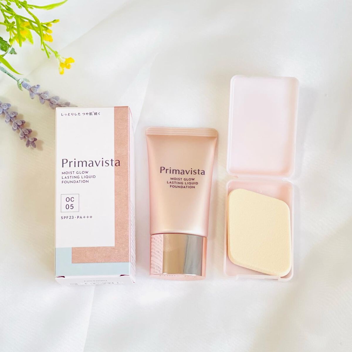 モイストグロウ ラスティング リキッド オークル05/プリマヴィスタ/リキッドファンデーションを使ったクチコミ（1枚目）